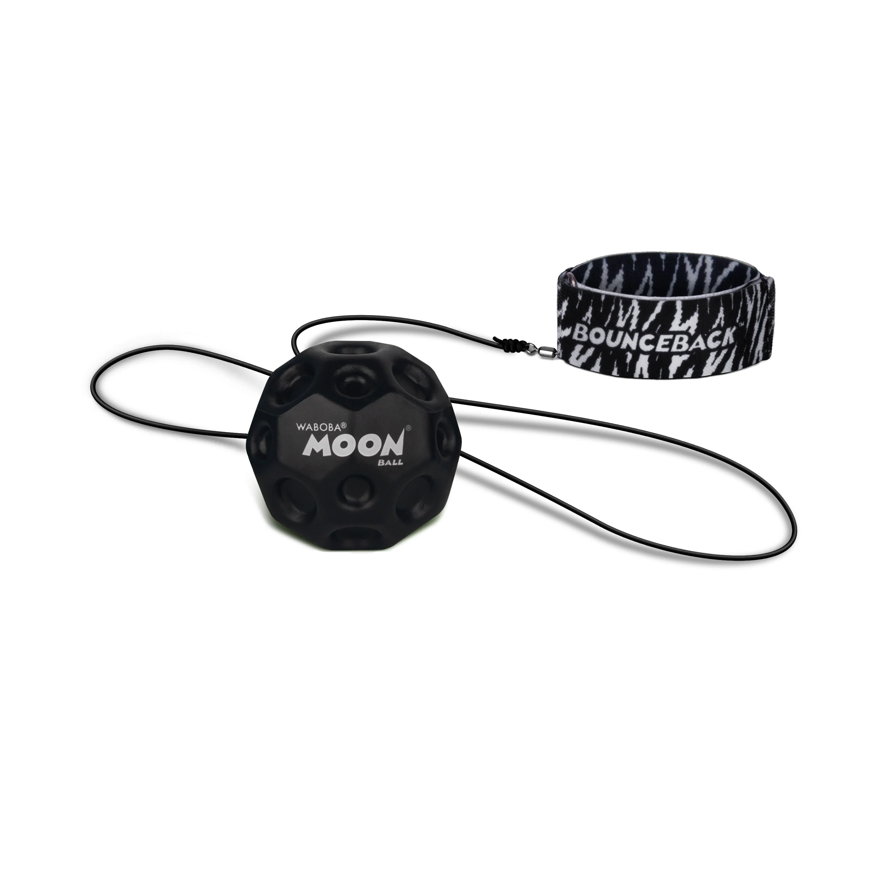 Waboba Solid Bounceback x Moon Ball with Adjustable Wristband Leash