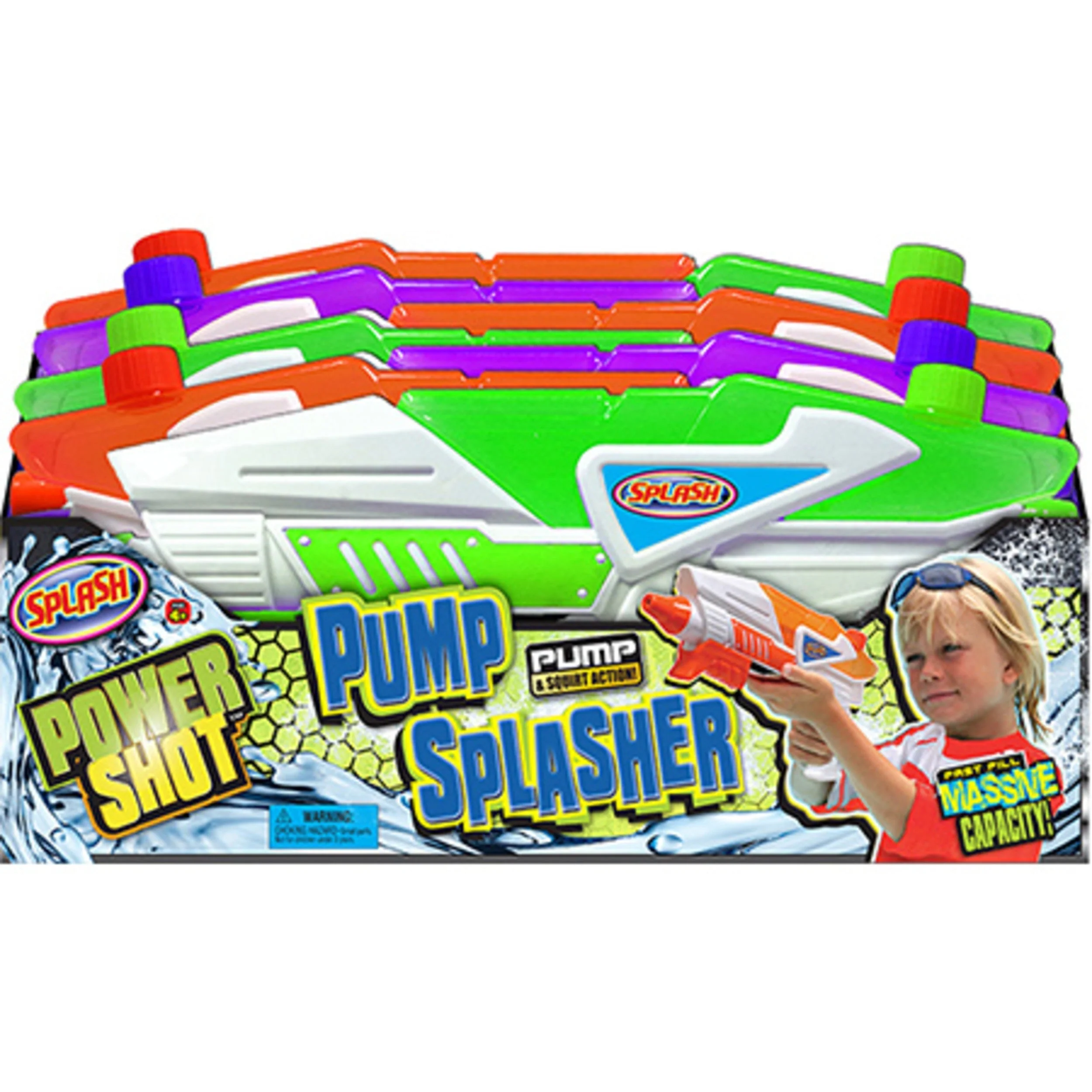 JA-RU Splash Power Shot Water Blaster Toy for Outdoor Fun 2 JA-RU Splash Power Shot Water Blaster Toy for Outdoor Fun