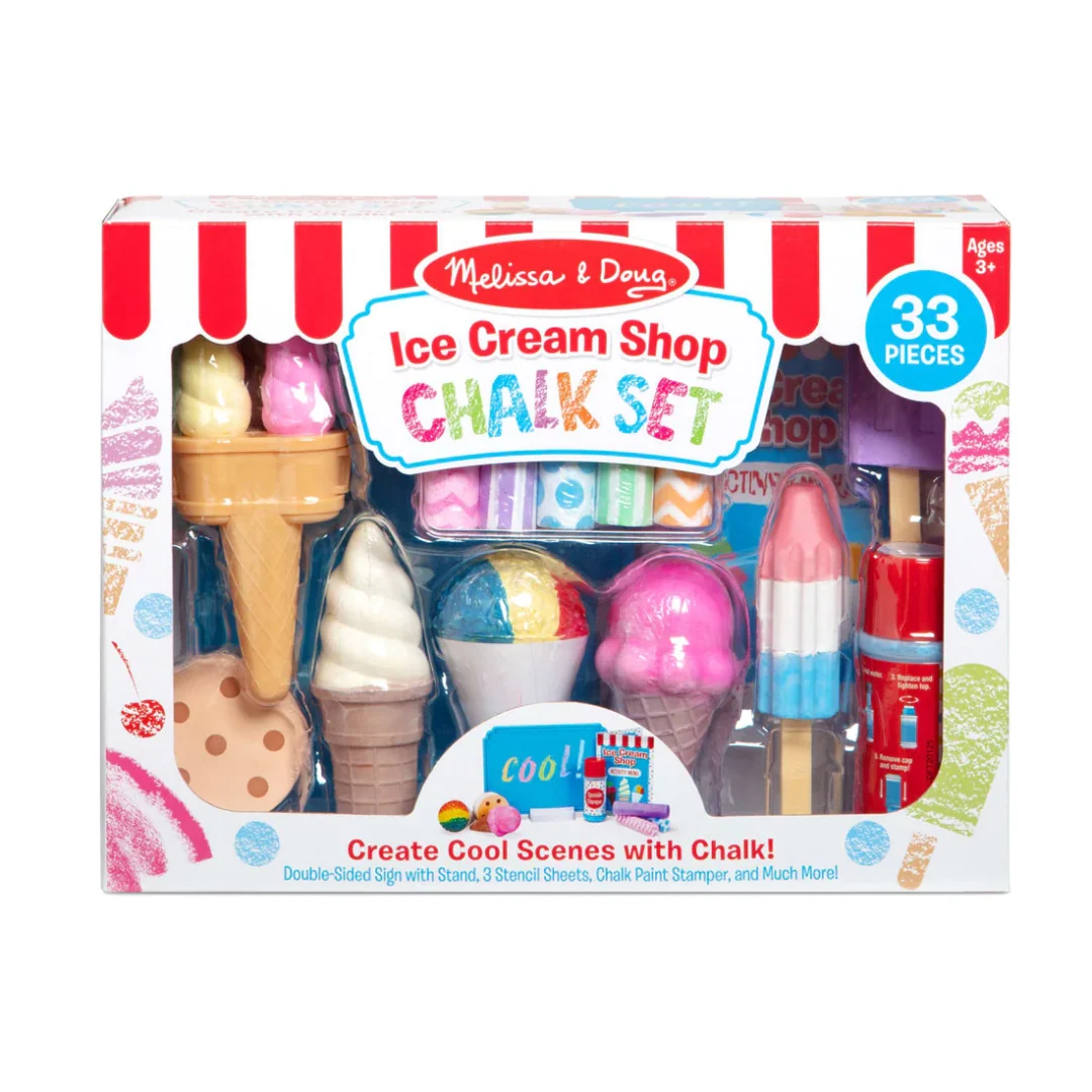 Ice Cream Shop Chalk Play Set