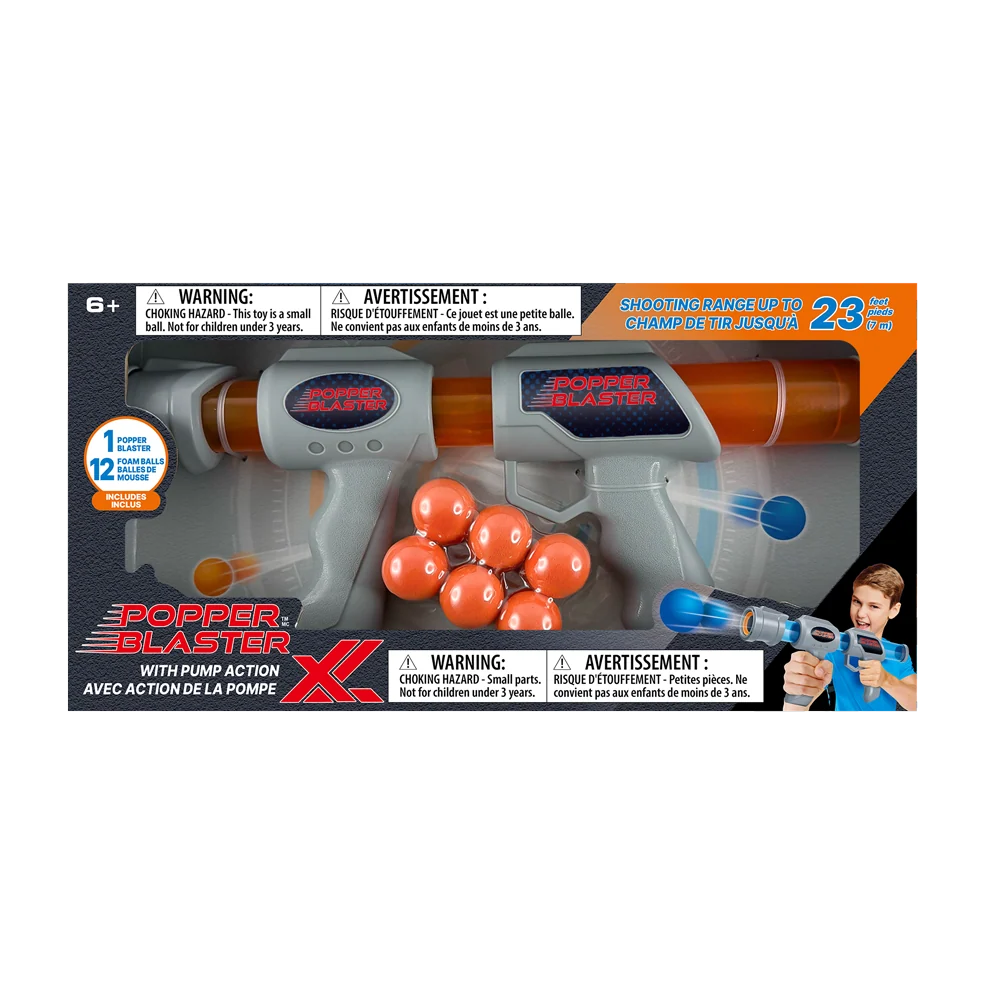 Incredible Play Popper Blaster XL Foam Ball Launcher 19in 1 Incredible Play Popper Blaster XL Foam Ball Launcher 19in