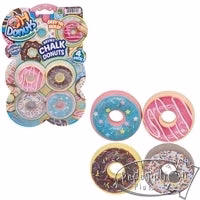 Mini Chalk Donuts 4pk Set for Creative Outdoor Sidewalk Art 2 Mini Chalk Donuts 4pk Set for Creative Outdoor Sidewalk Art