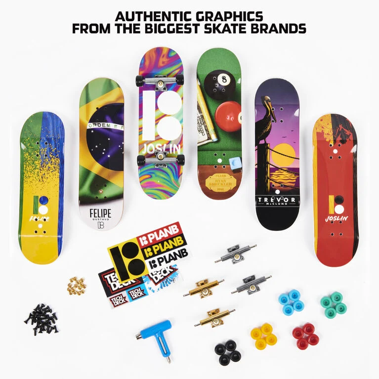 Tech Deck Sk8shop Fingerboard Bonus Pack Collectible Mini Skateboards Set 4 Tech Deck Sk8shop Fingerboard Bonus Pack Collectible Mini Skateboards Set