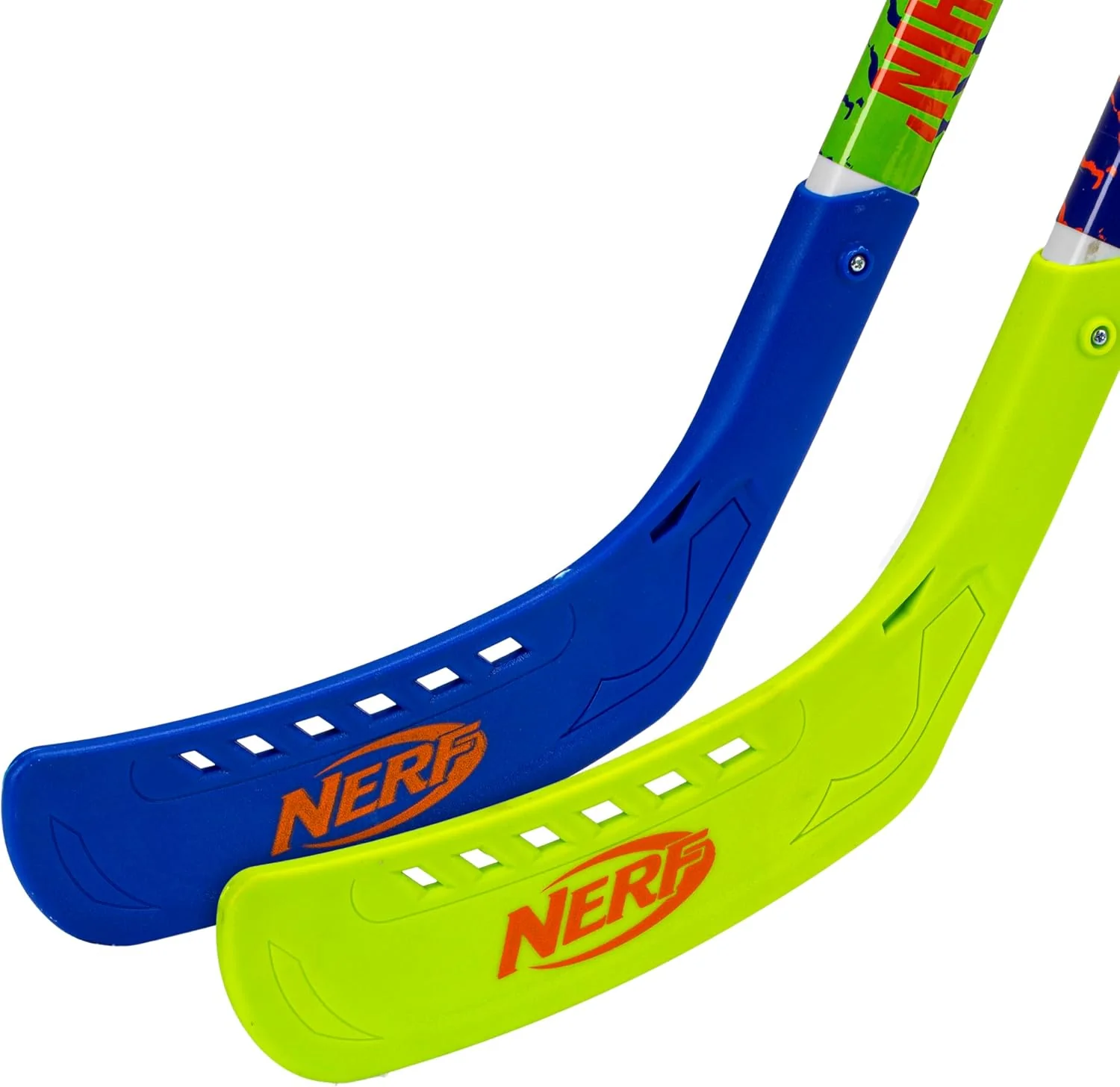 Franklin Sports NERF Proshot Hockey Sticks Toy Set Blue/Green 7 Franklin Sports NERF Proshot Hockey Sticks Toy Set Blue/Green