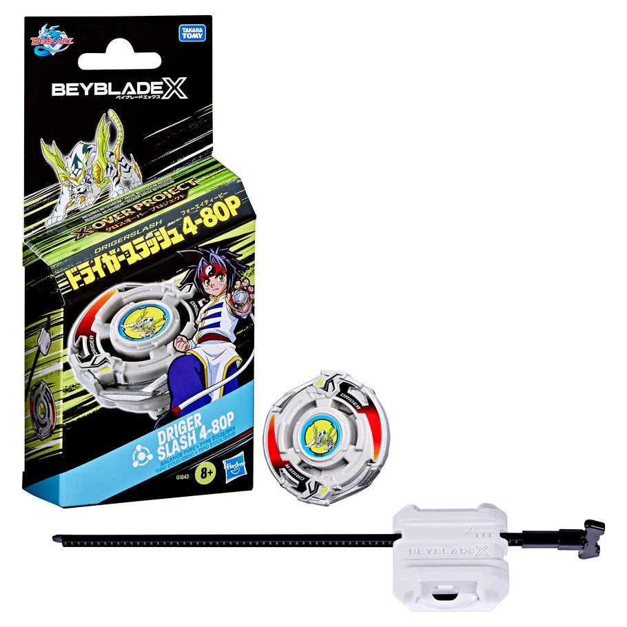 Hasbro Beyblade X Driger Slash 4-80P X-Over Project Starter Pack 18 Hasbro Beyblade X Driger Slash 4-80P X-Over Project Starter Pack