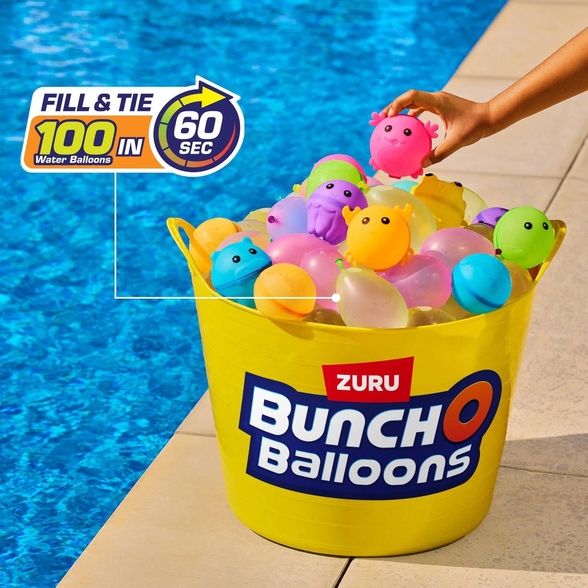 ZURU Bunch O Balloons 3pk Rapid-Filling Water Balloons Crazy Colors