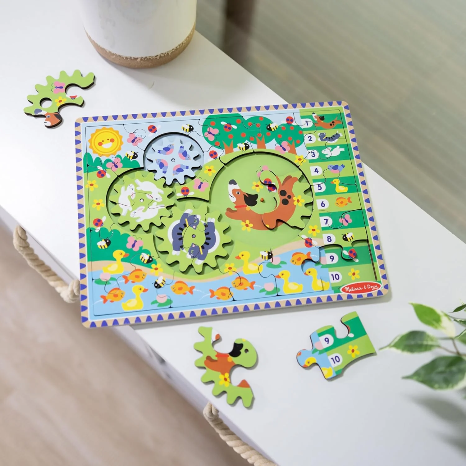 Animal Chase I-Spy Wooden Gear Puzzle 3 Animal Chase I-Spy Wooden Gear Puzzle