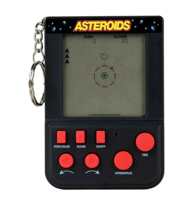 Asteroids Keyring Arcade Game