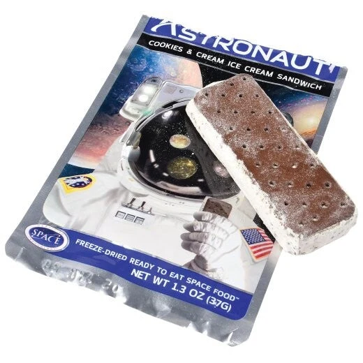 Astronaut Cookies and Cream Freeze-Dried Ice Cream Sandwich 1 Astronaut Cookies and Cream Freeze-Dried Ice Cream Sandwich