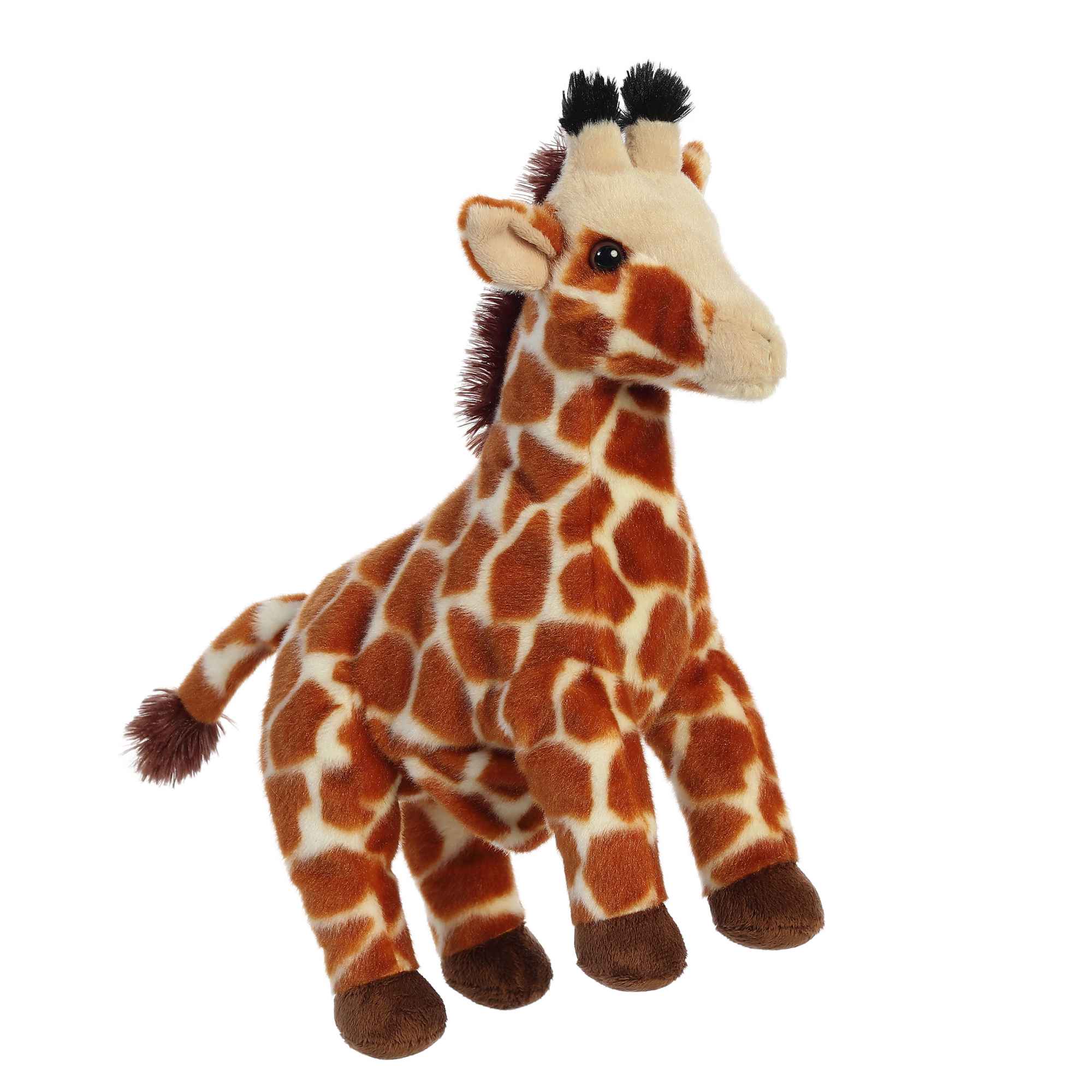 Aurora 12-Inch Plush Giraffe Hand Puppet for Interactive Playtime Fun