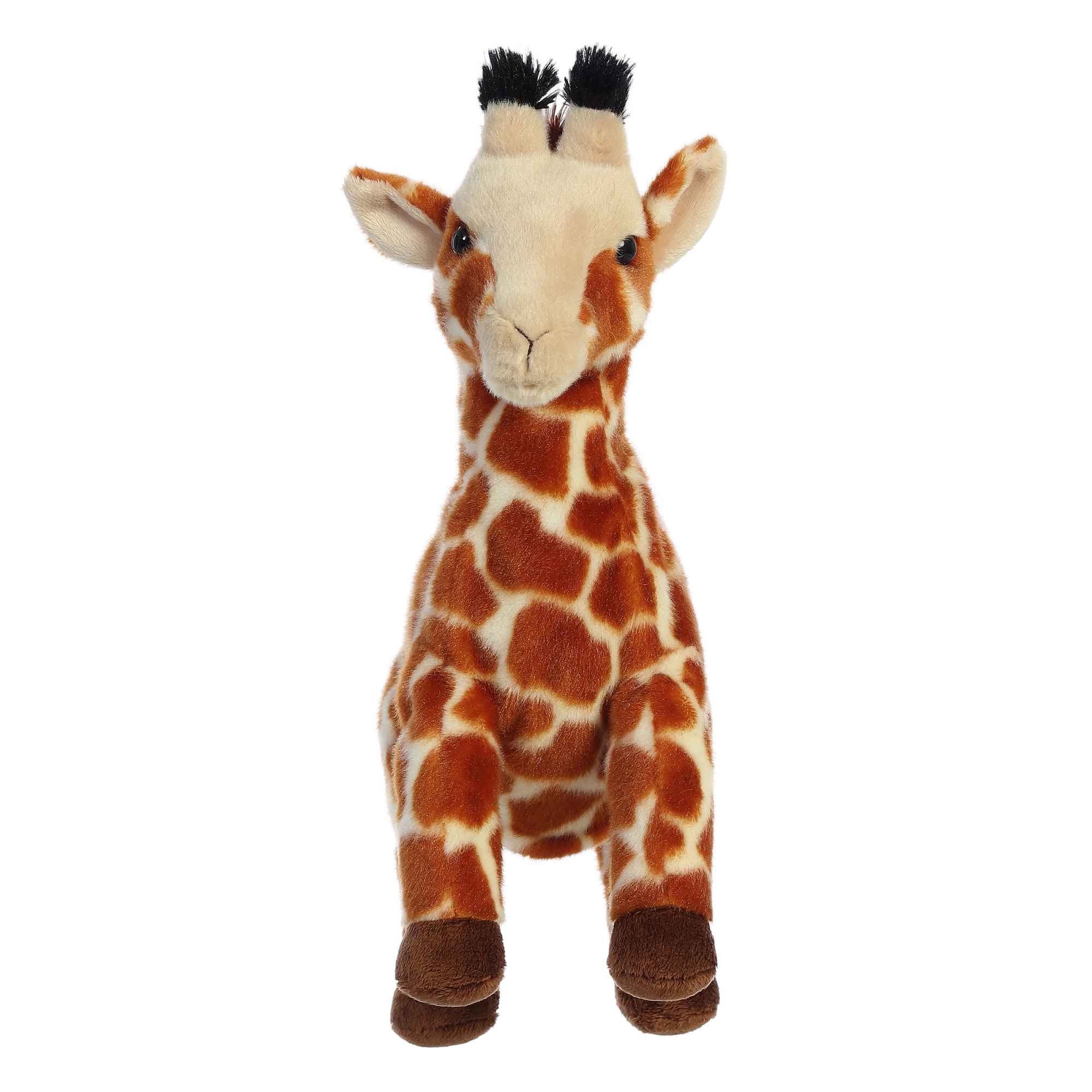 Aurora 12-Inch Plush Giraffe Hand Puppet for Interactive Playtime Fun