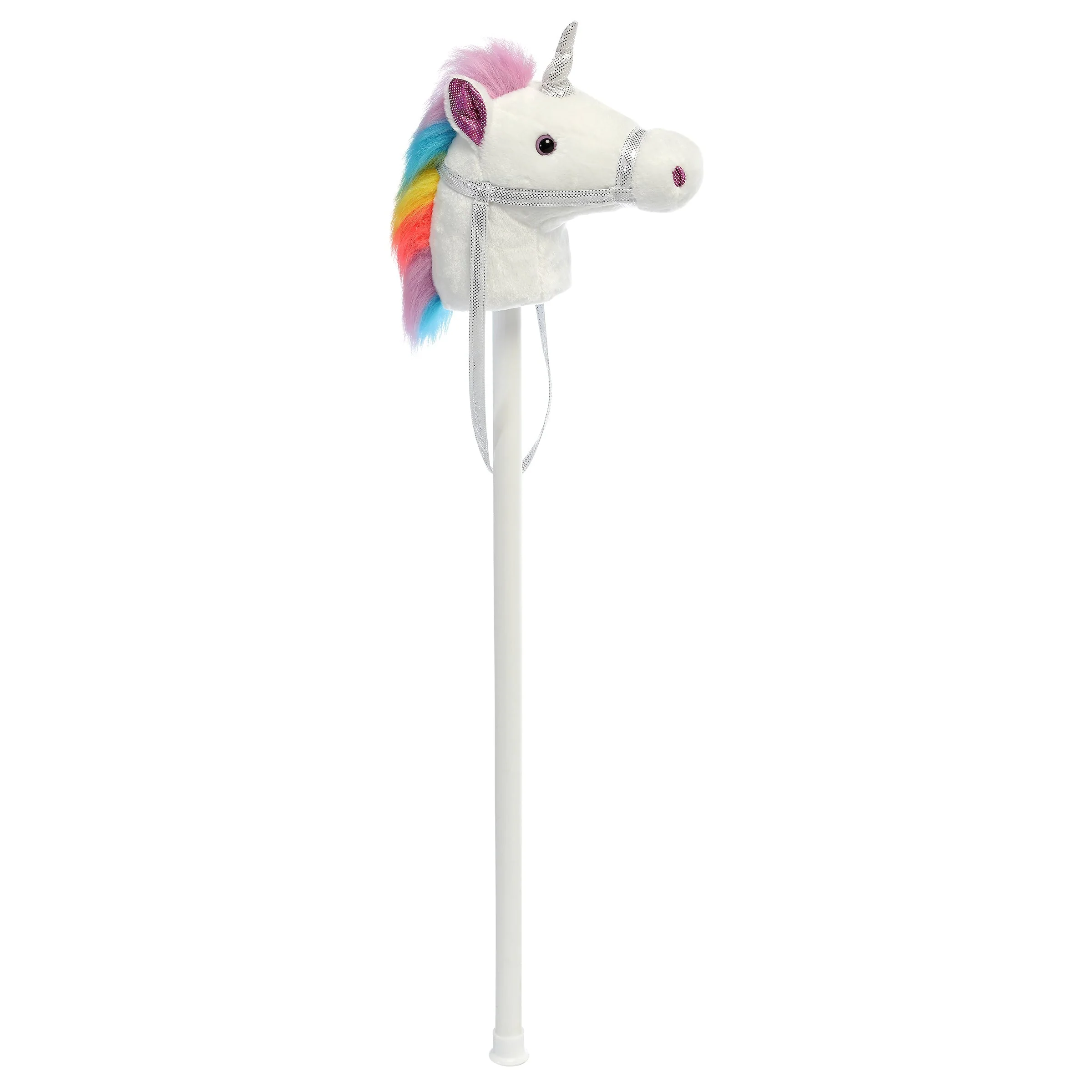 Aurora Giddy-Up Friends White Unicorn Hobby Horse Plush Ride-On Toy