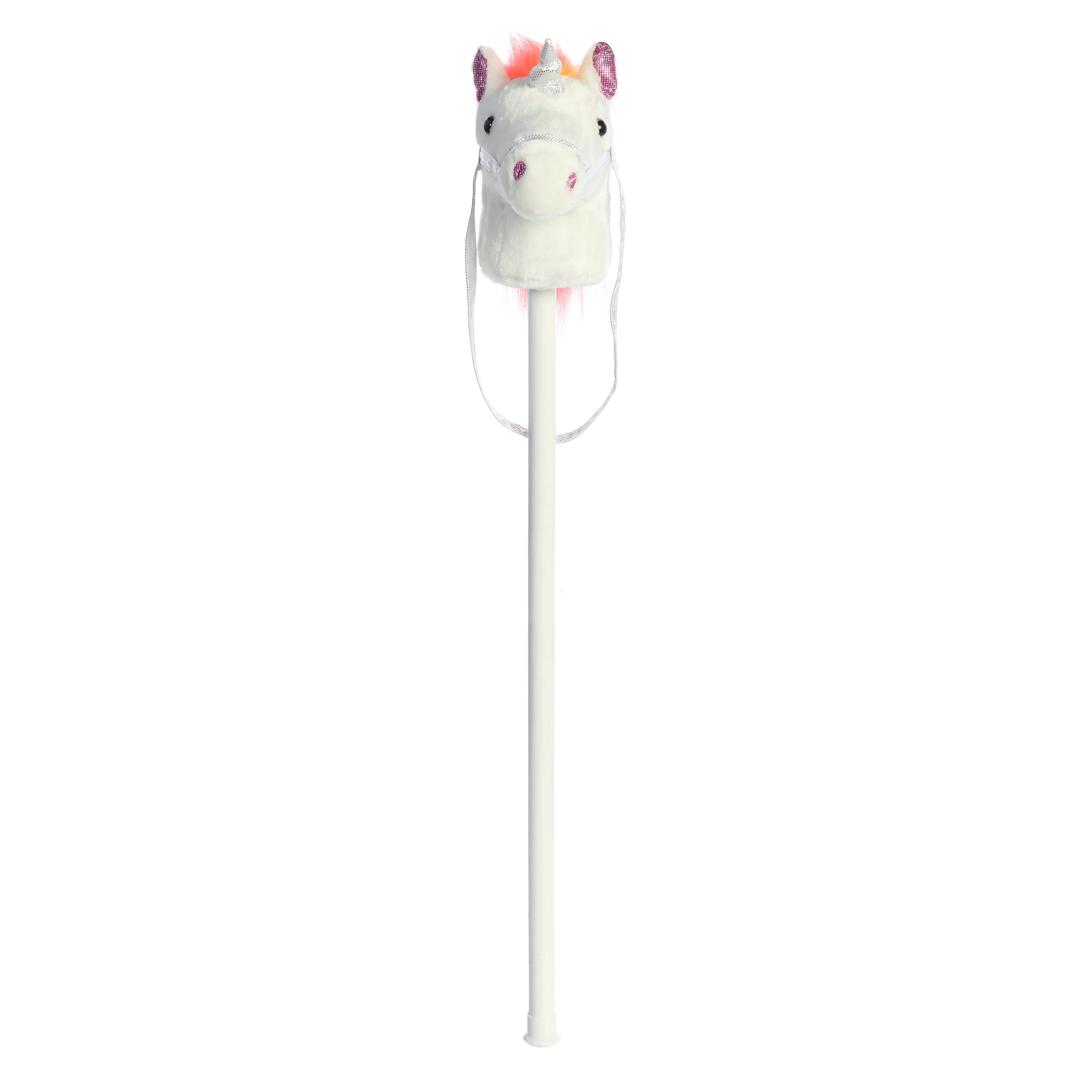 Aurora Giddy-Up Friends White Unicorn Hobby Horse Plush Ride-On Toy