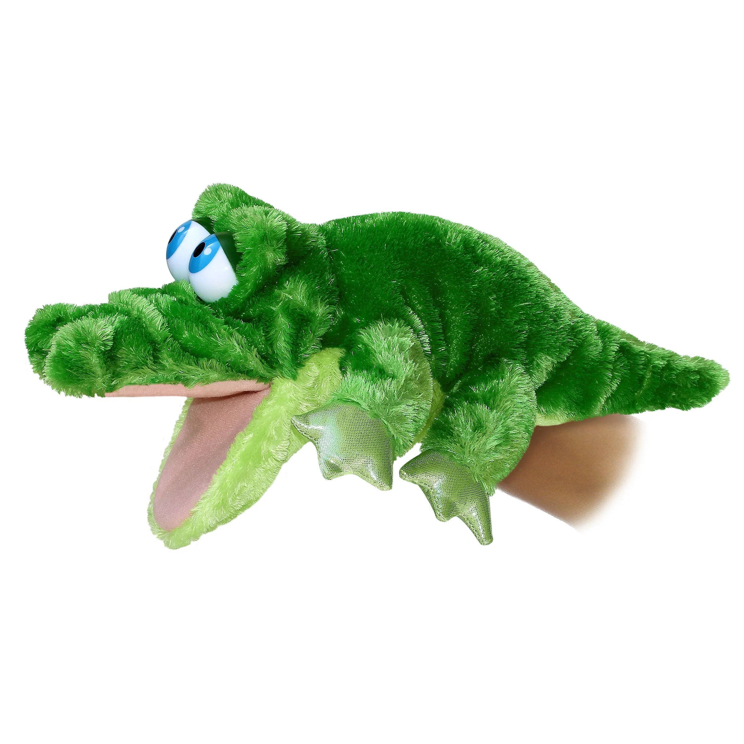 Aurora Grator Alligator Hand Puppet Soft Plush Interactive Storytelling Toy