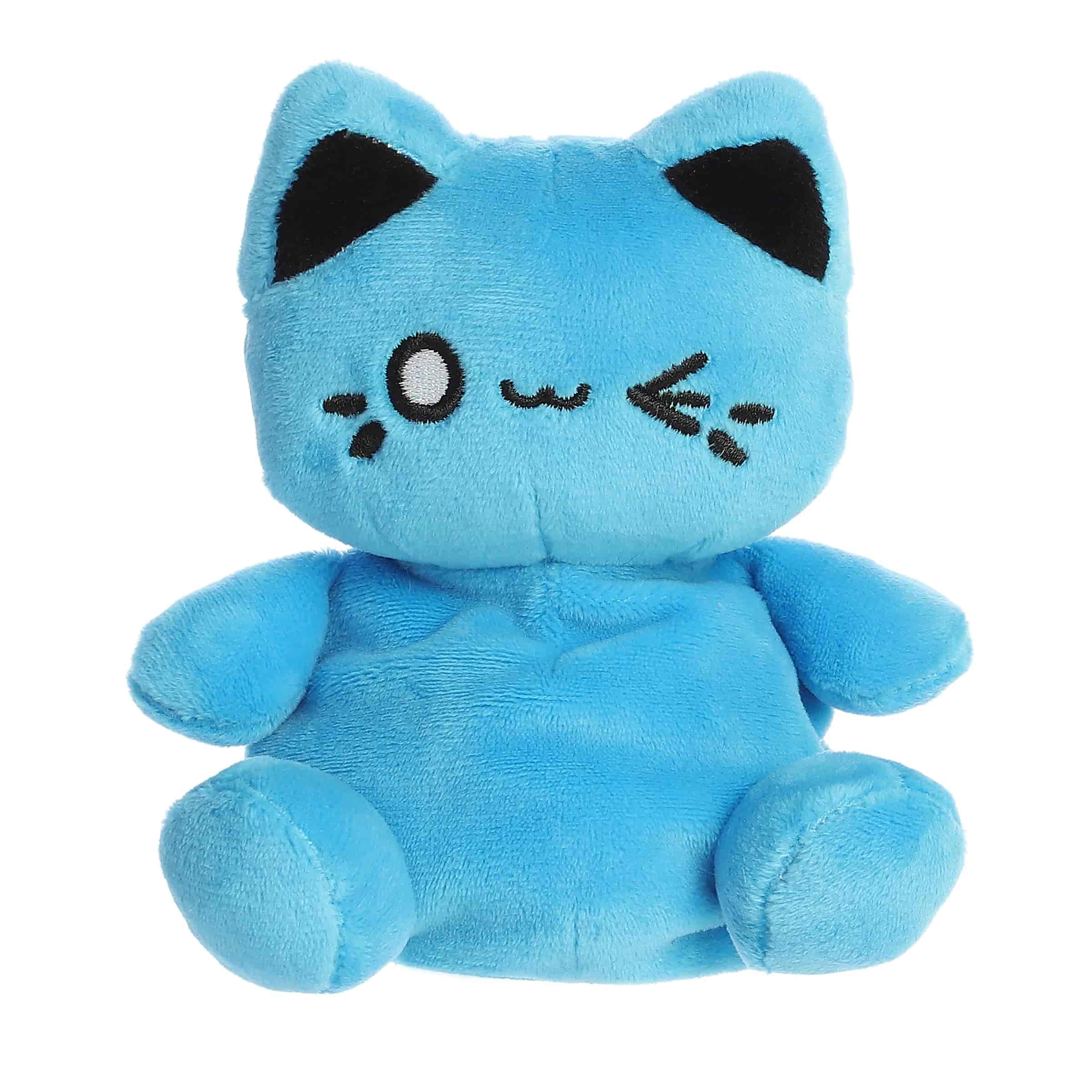 Aurora Palm Pals Tasty Peach Electric Blue Meowchi 5-Inch Plush