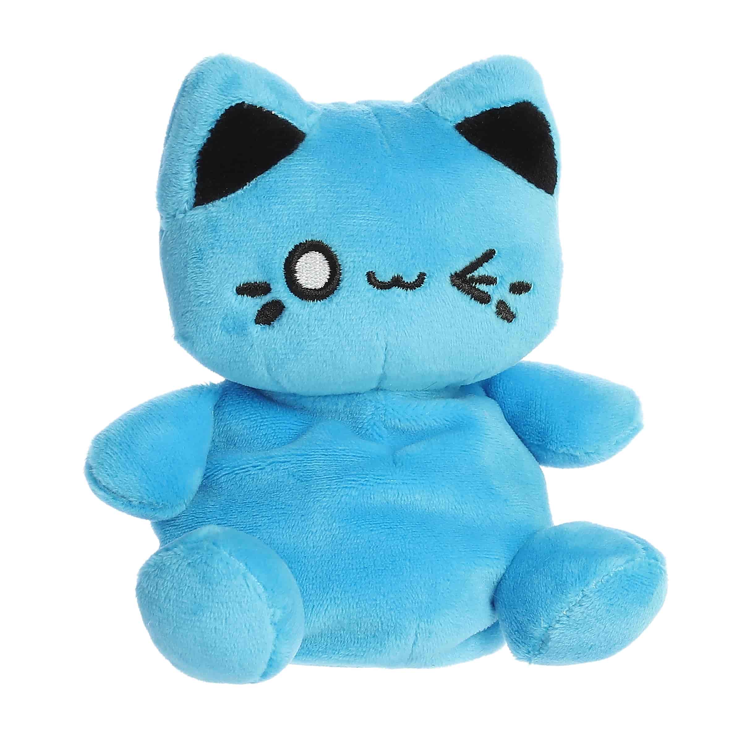 Aurora Palm Pals Tasty Peach Electric Blue Meowchi 5-Inch Plush