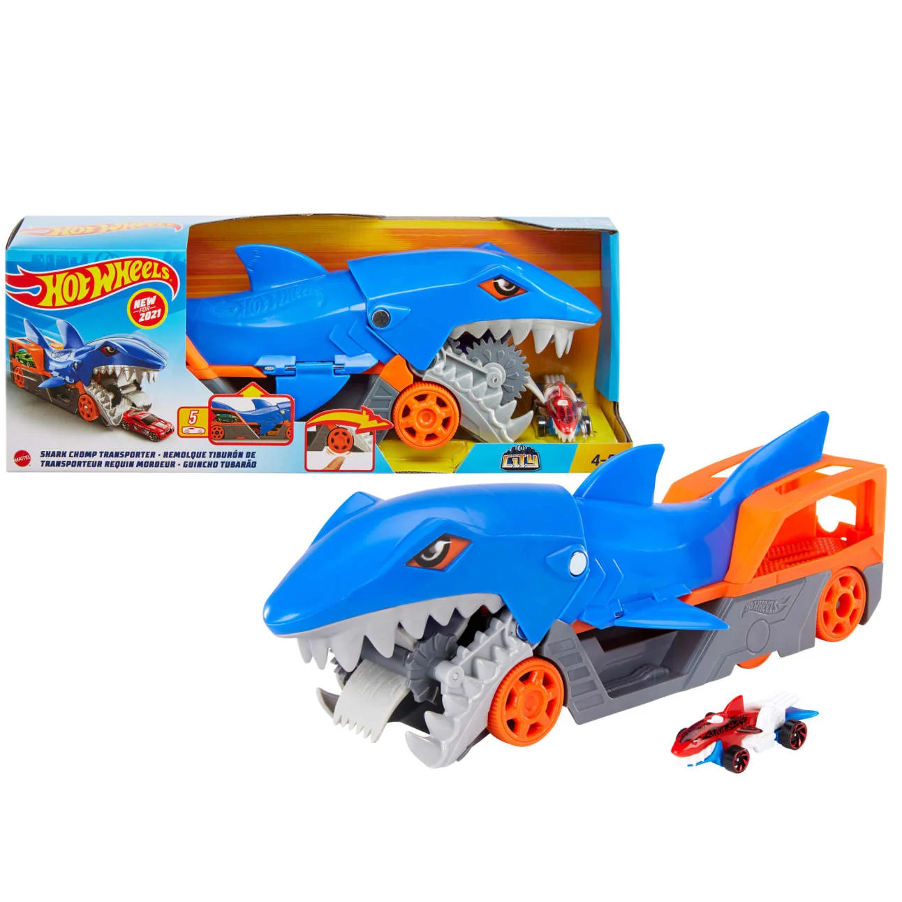 Hot Wheels Shark Chomp Transport