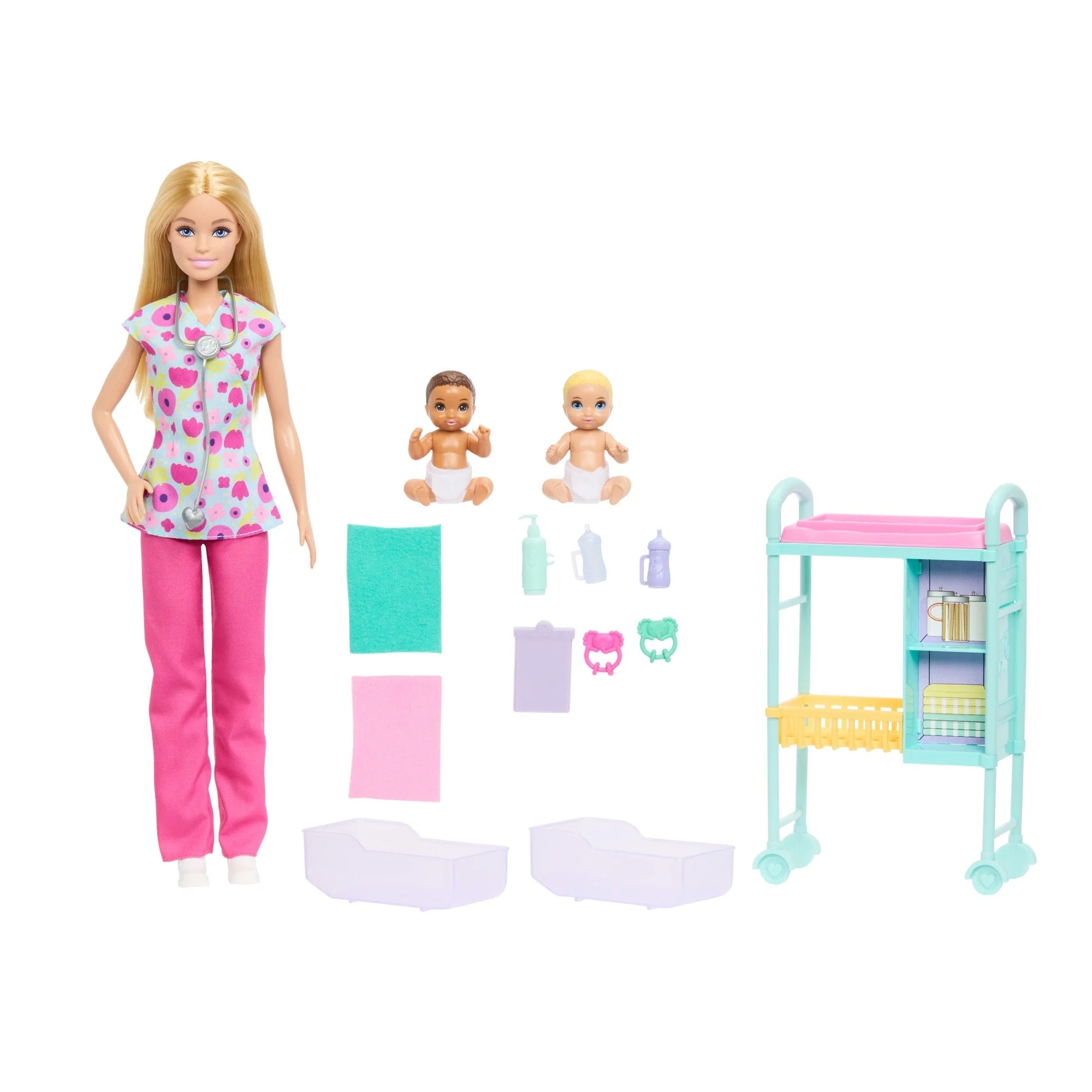 Barbie Careers Baby Doctor Playset with Doll, Two Babies, Accessories 11 Barbie Careers Baby Doctor Playset with Doll, Two Babies, Accessories