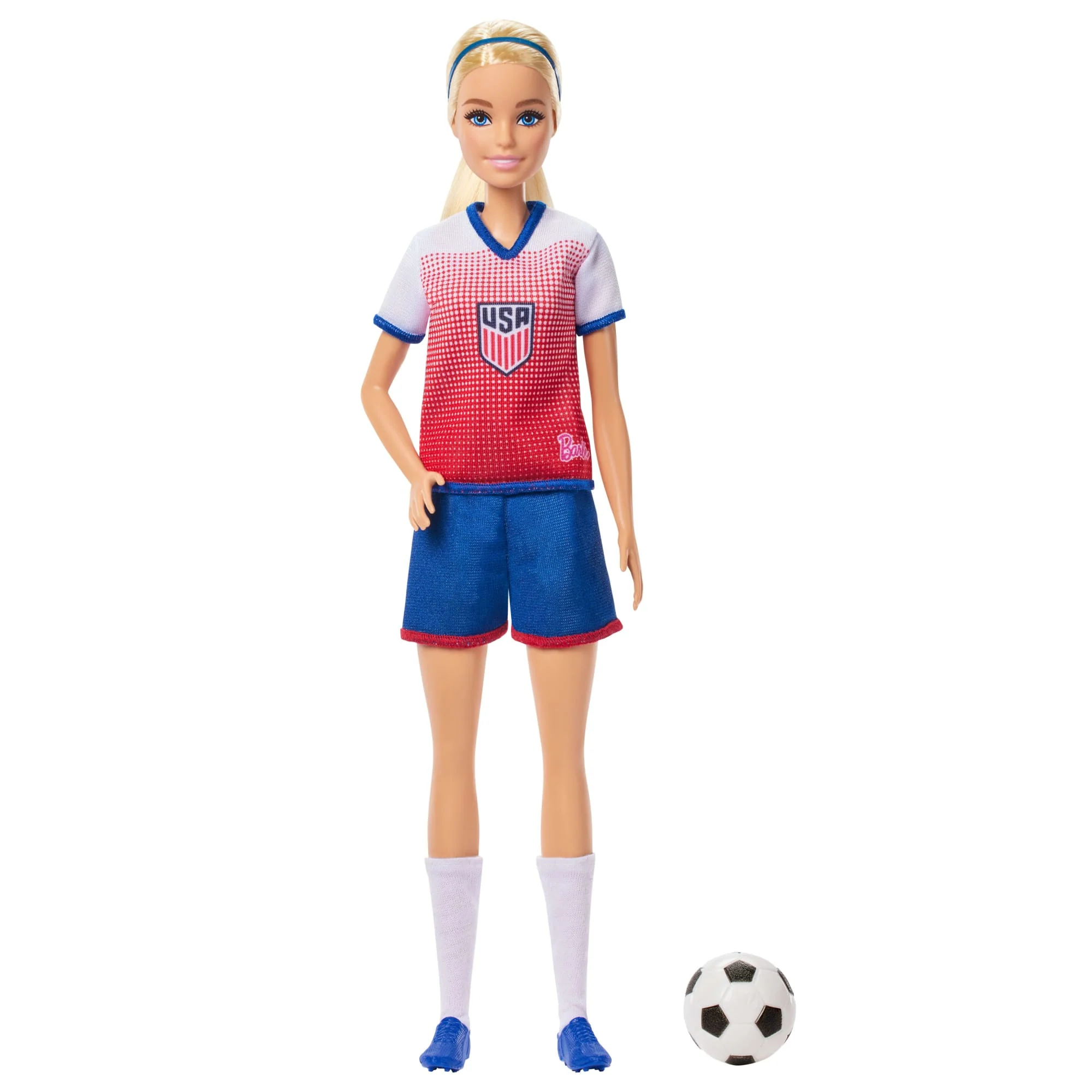 Barbie Careers USSF Soccer Fashion Doll with Sport Themed Outfit