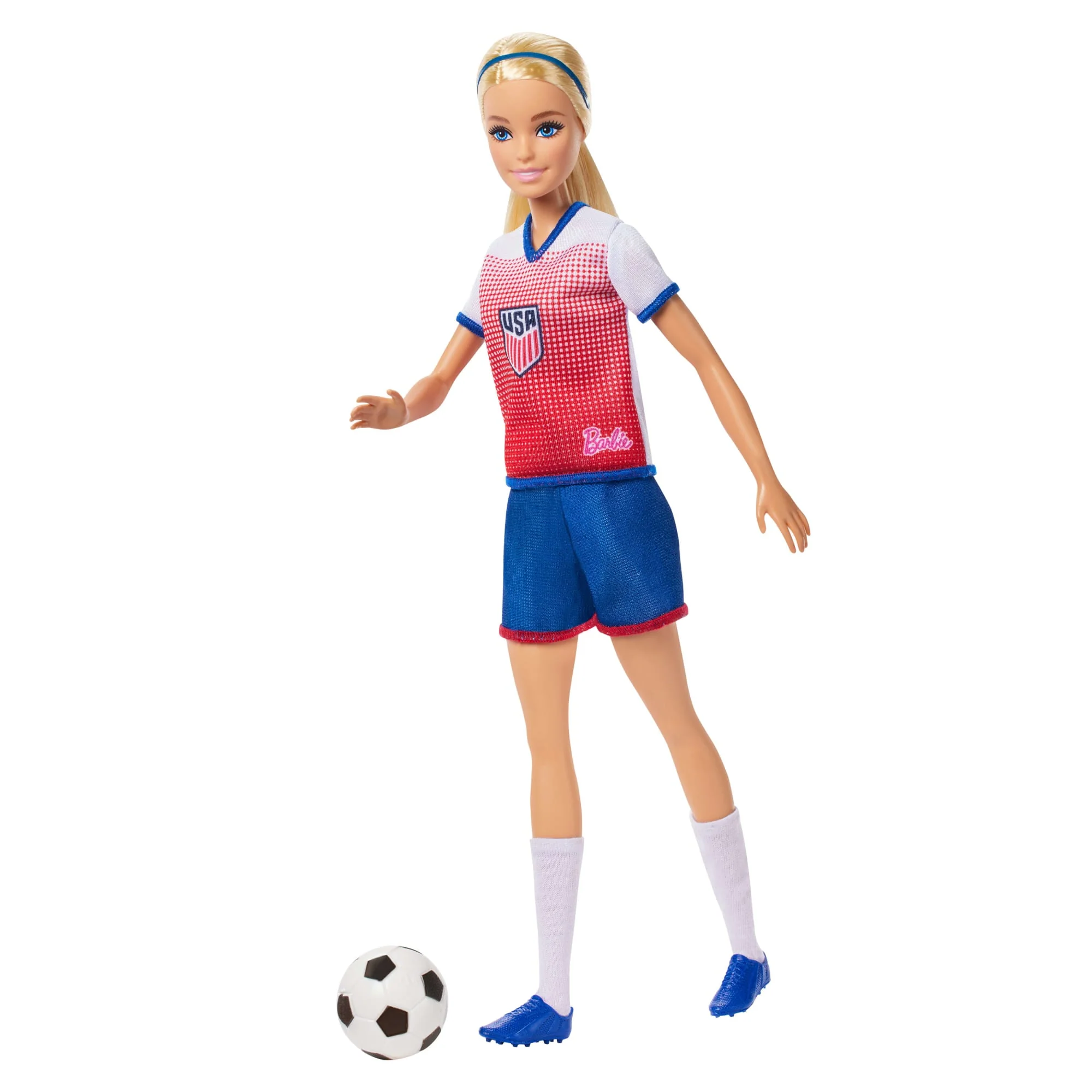 Barbie Careers USSF Soccer Fashion Doll with Sport Themed Outfit 4 Barbie Careers USSF Soccer Fashion Doll with Sport Themed Outfit