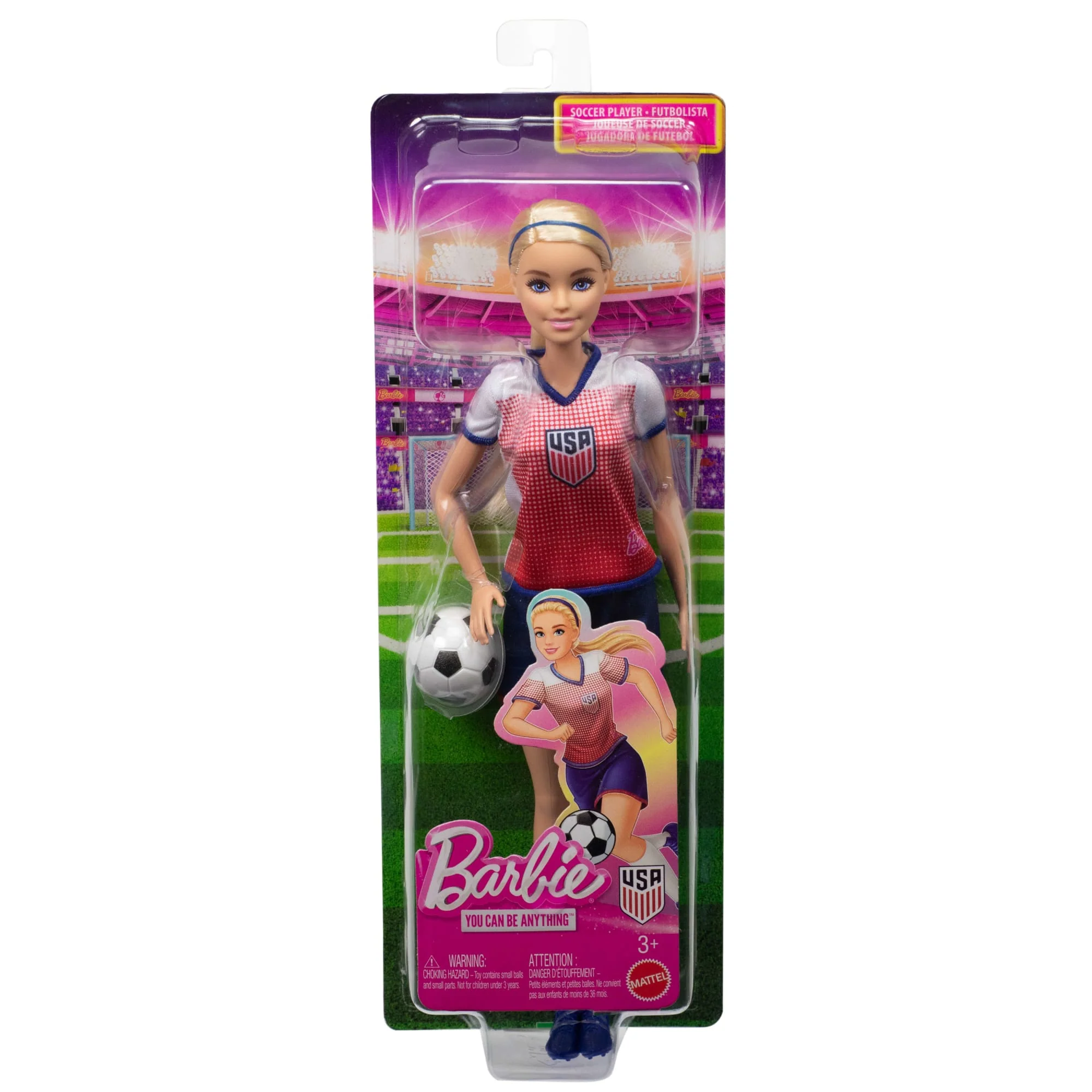 Barbie Careers USSF Soccer Fashion Doll with Sport Themed Outfit 5 Barbie Careers USSF Soccer Fashion Doll with Sport Themed Outfit