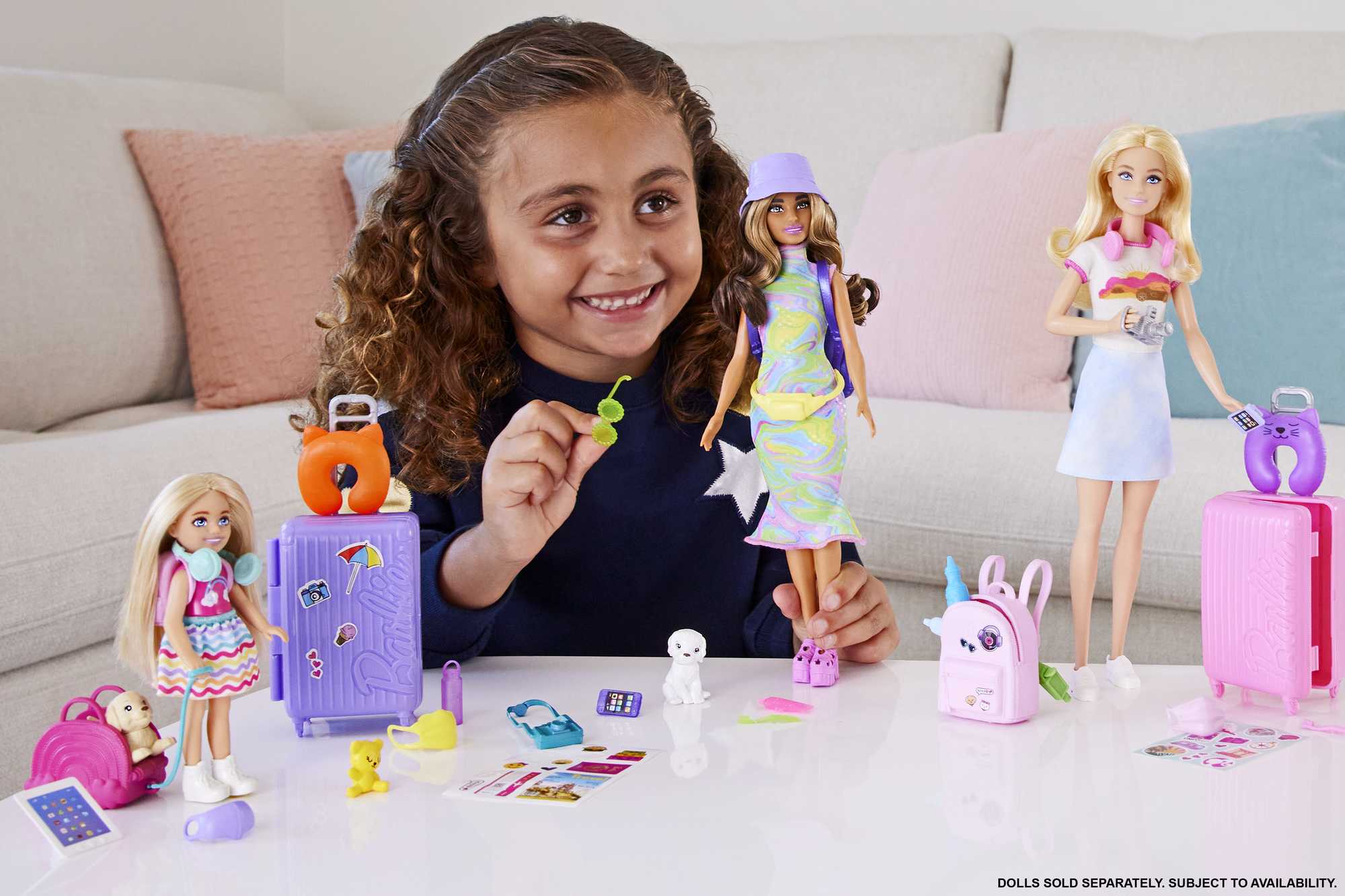 Barbie Chelsea Doll Travel Set with Puppy and Play Accessories 2 Barbie Chelsea Doll Travel Set with Puppy and Play Accessories