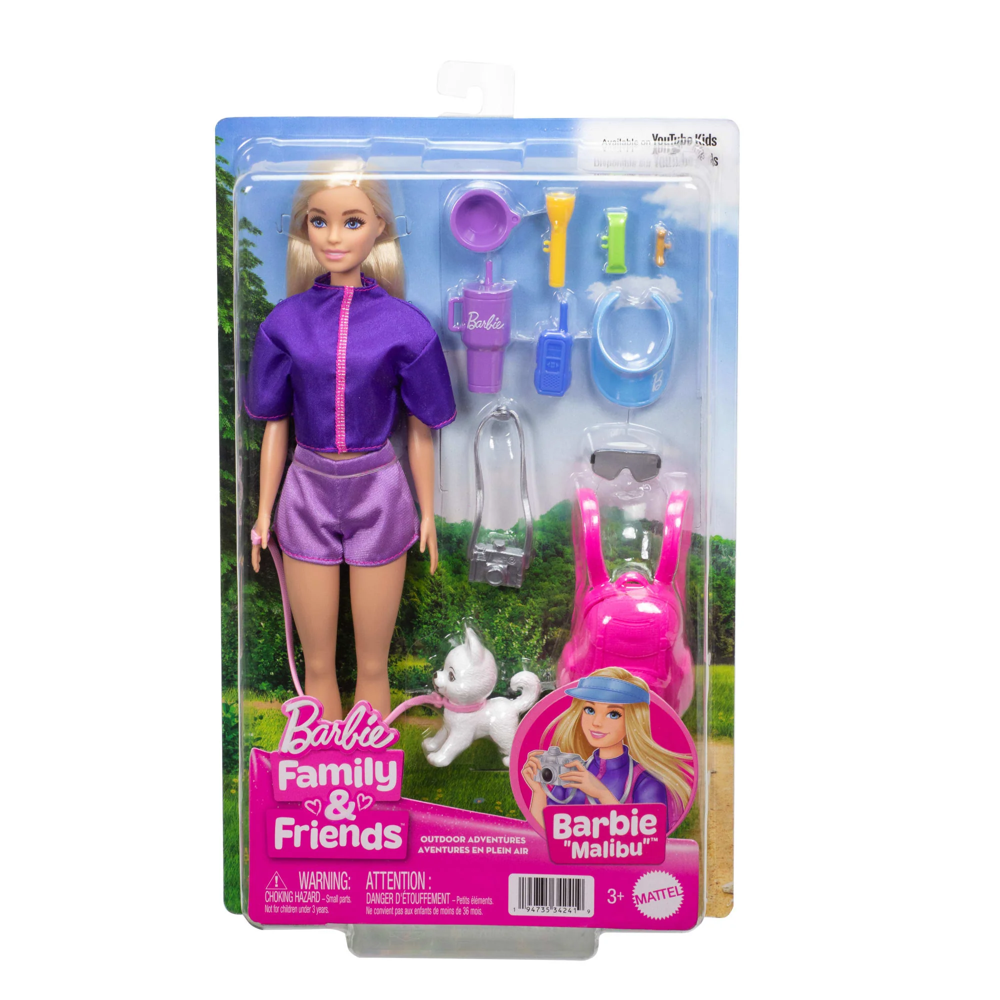 Barbie Malibu Outdoor Adventures Doll with Puppy and Camping Accessories 6 Barbie Malibu Outdoor Adventures Doll with Puppy and Camping Accessories