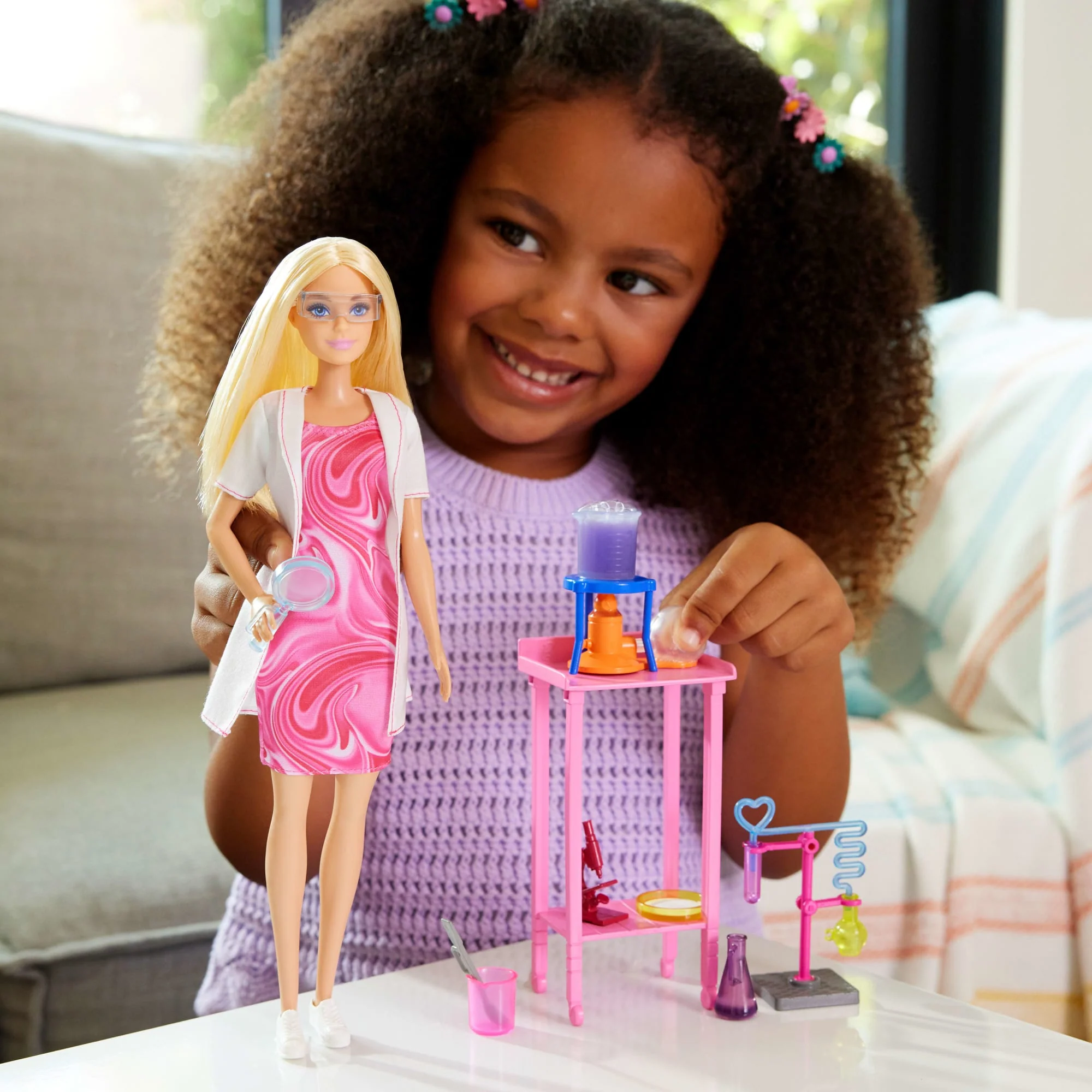 Barbie Scientist Doll with Lab Coat and 10+ Science Accessories 2 Barbie Scientist Doll with Lab Coat and 10+ Science Accessories