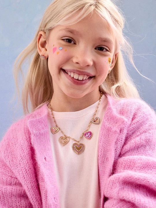 Baublebar Perri Heart Charm Necklace Childrens