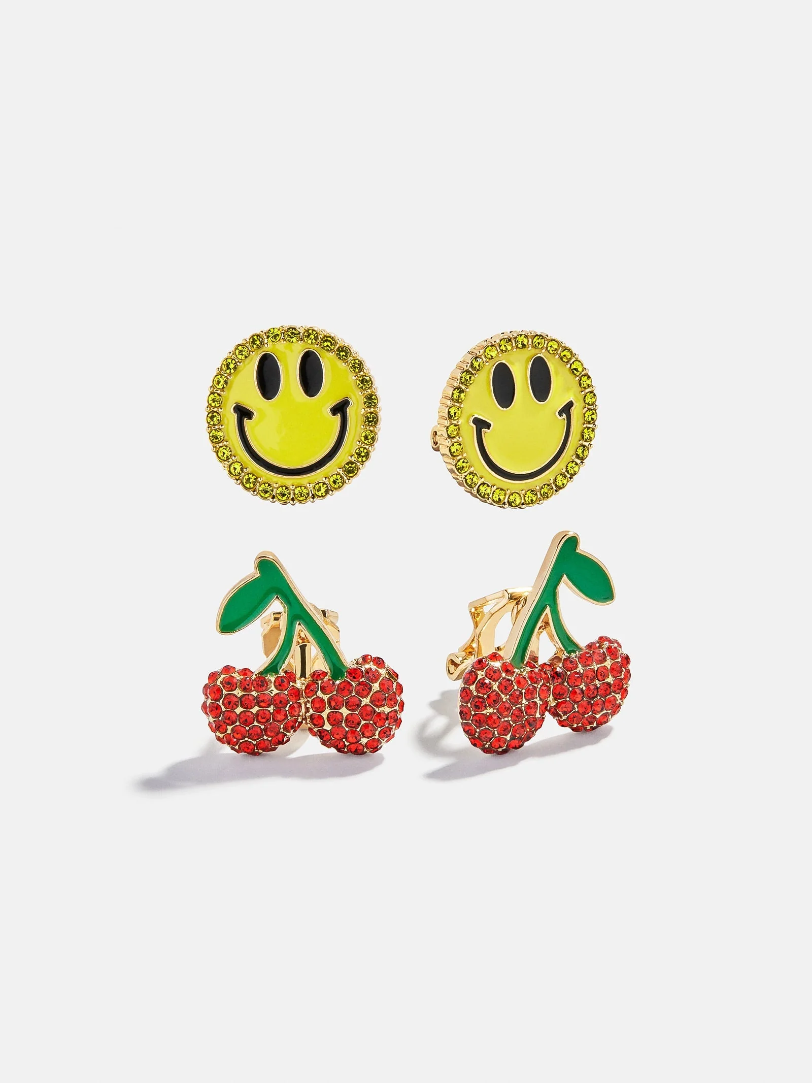 Baublebar Smiley Cherry Clip on Earrings Childrens 5 Baublebar Smiley Cherry Clip on Earrings Childrens
