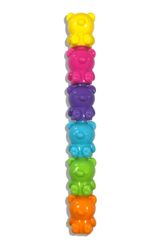 Bear Besties 5-Color Stackable Bear Highlighters for School and Journaling