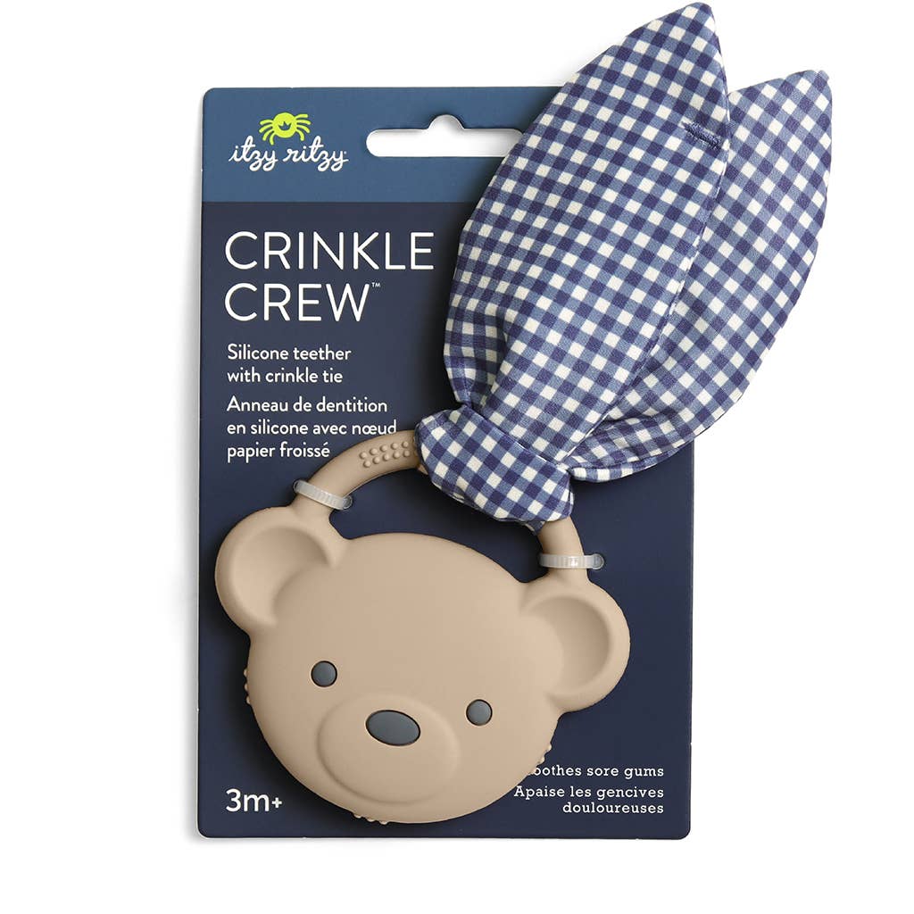 Bear Crinkle Crew Infant Teether 3 Bear Crinkle Crew Infant Teether