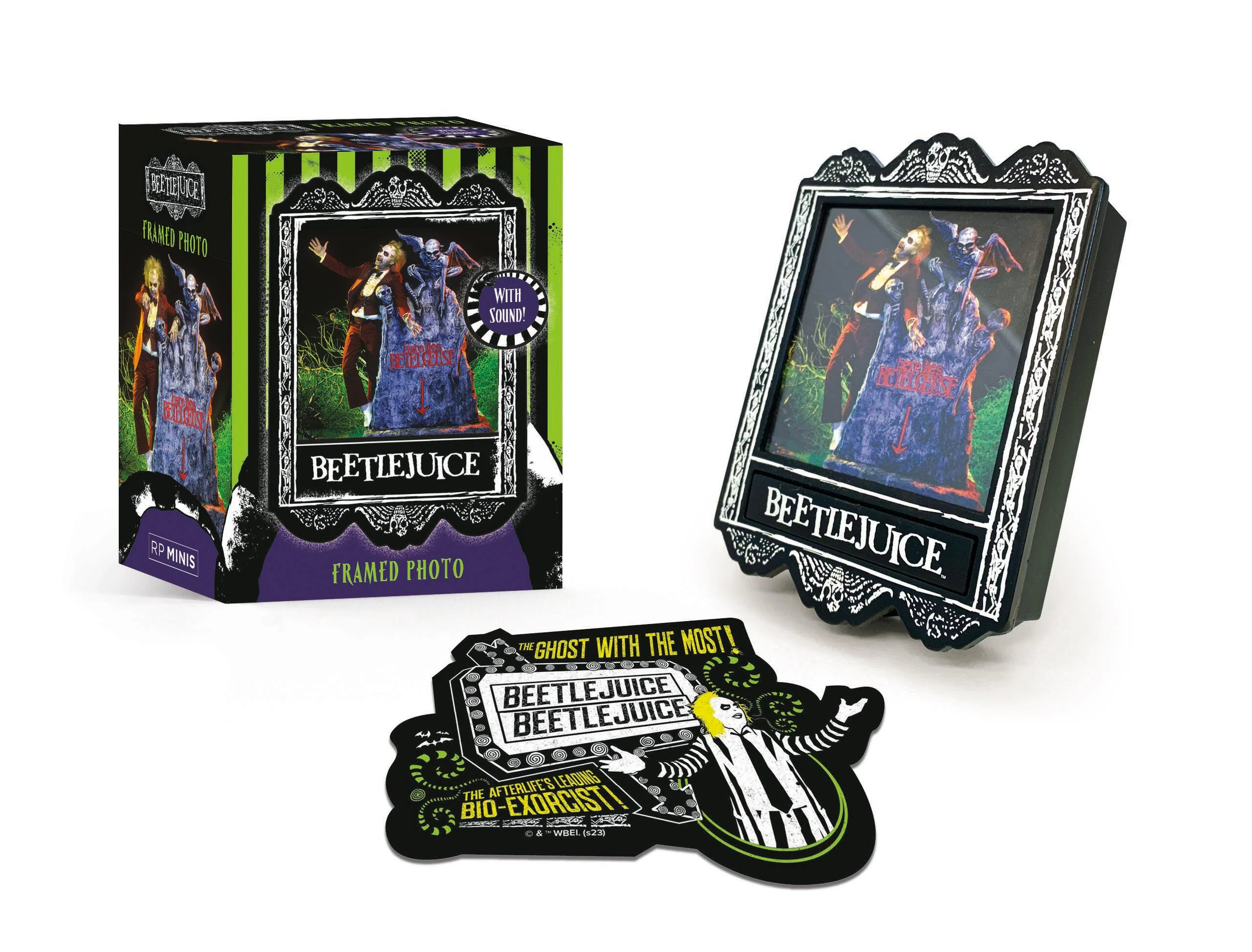 Beetlejuice Talking Framed Photo Mini Kit with Iconic Film Phrases