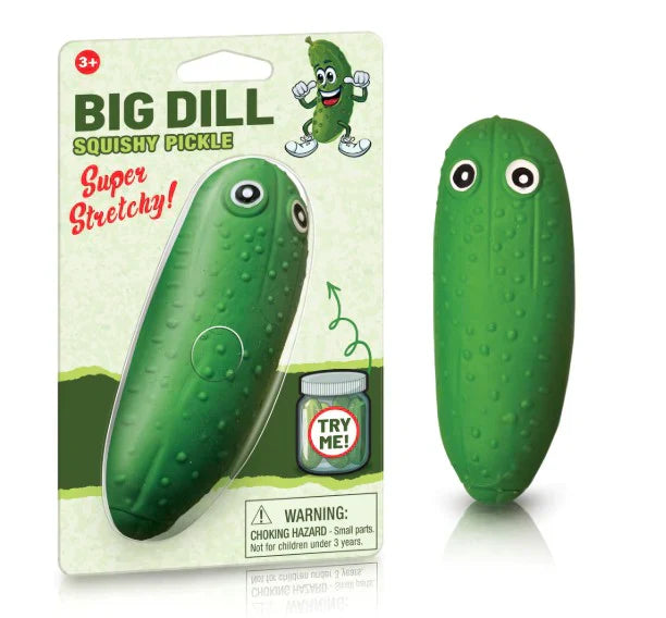 Big Dill Squishy Pickle Stress Reliever Fidget Toy for Kids
