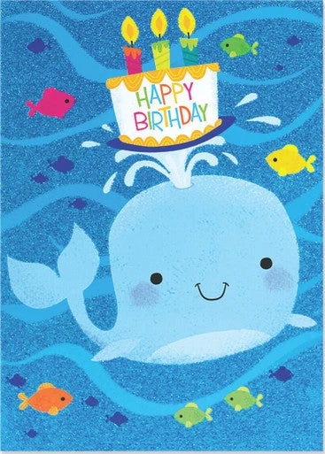 BIRTHDAY CARD: WHALE