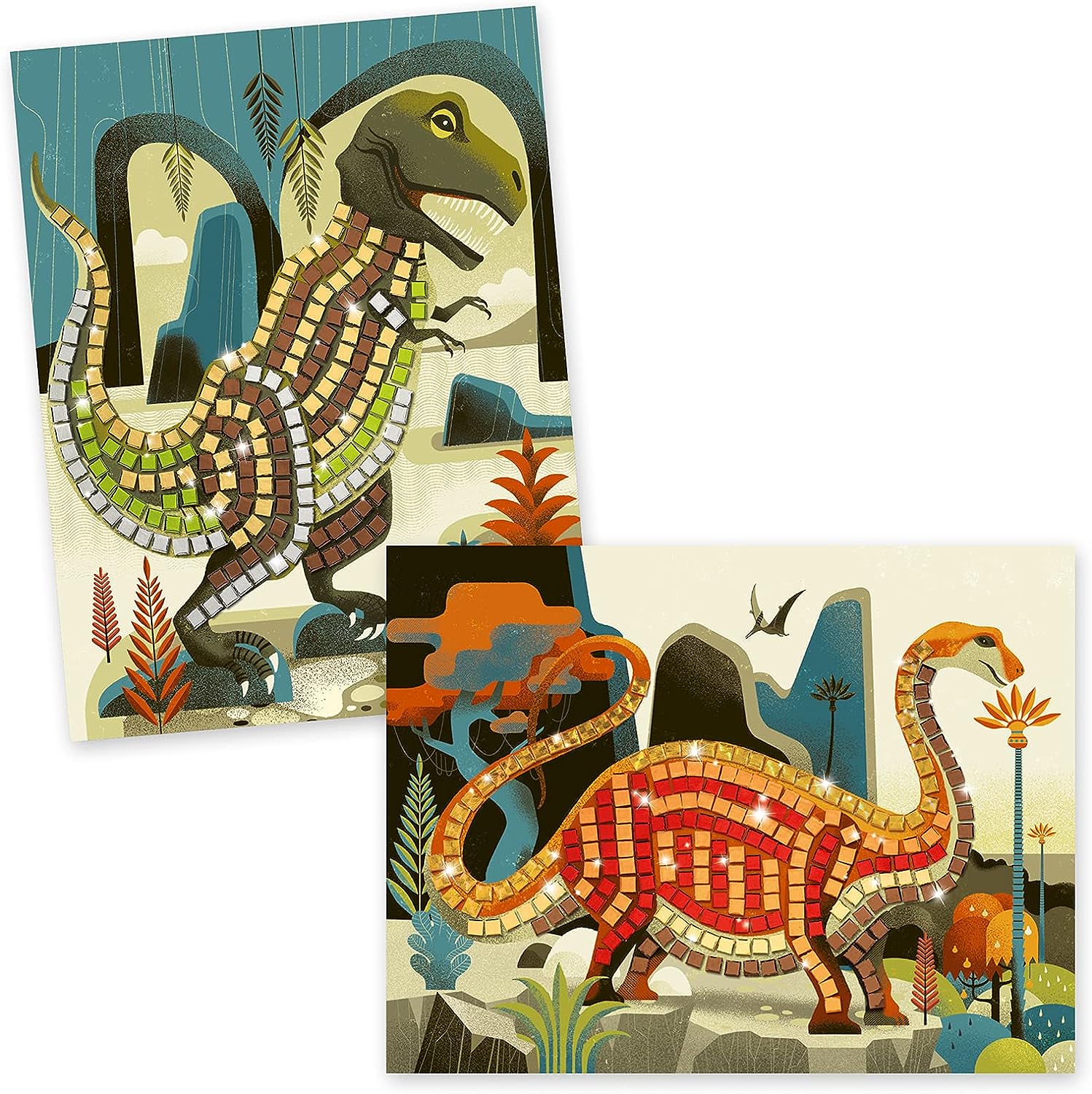 * Mosaics Dinosaurs 4 * Mosaics Dinosaurs