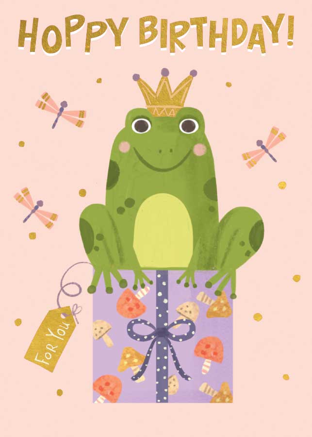 Birthday Frog - Foil Card 1 Birthday Frog - Foil Card