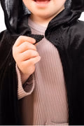Black Cloak Cape Costume 3 Black Cloak Cape Costume