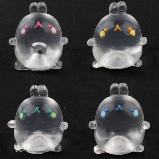 Molang Clear Mochi Squishy Figure Fidget Toy 11 Molang Clear Mochi Squishy Figure Fidget Toy