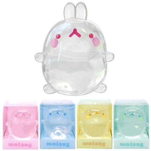 Molang Clear Mochi Squishy Figure Fidget Toy 13 Molang Clear Mochi Squishy Figure Fidget Toy