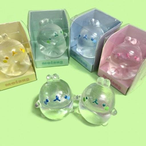 Molang Clear Mochi Squishy Figure Fidget Toy 4 Molang Clear Mochi Squishy Figure Fidget Toy
