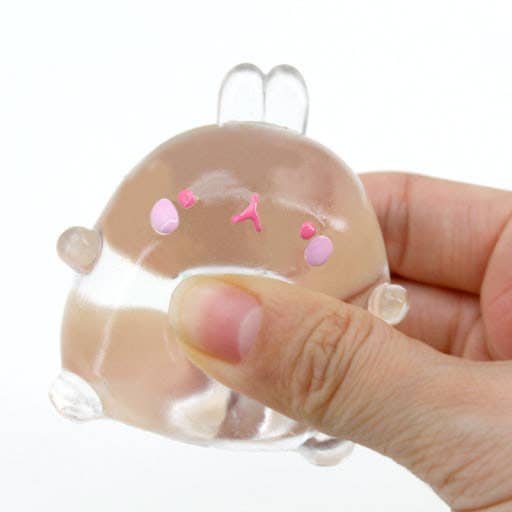 Molang Clear Mochi Squishy Figure Fidget Toy 8 Molang Clear Mochi Squishy Figure Fidget Toy
