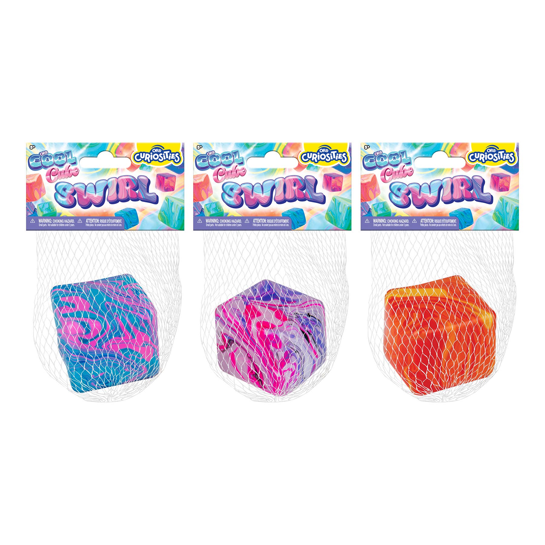 Orb Toys Cool Cube Swirls Sensory Squishy Toy Assorted 3 Orb Toys Cool Cube Swirls Sensory Squishy Toy Assorted