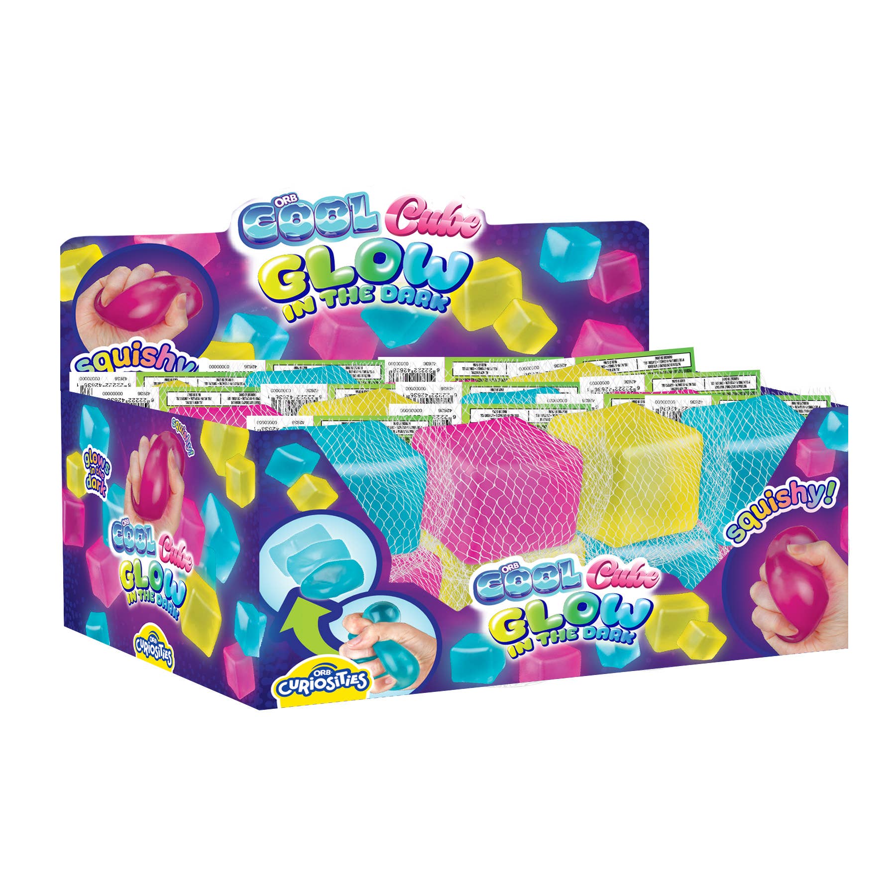 Orb Toys Cool Cubes Glow-in-the-Dark Slow-Rise Squishy Toy 4 Orb Toys Cool Cubes Glow-in-the-Dark Slow-Rise Squishy Toy