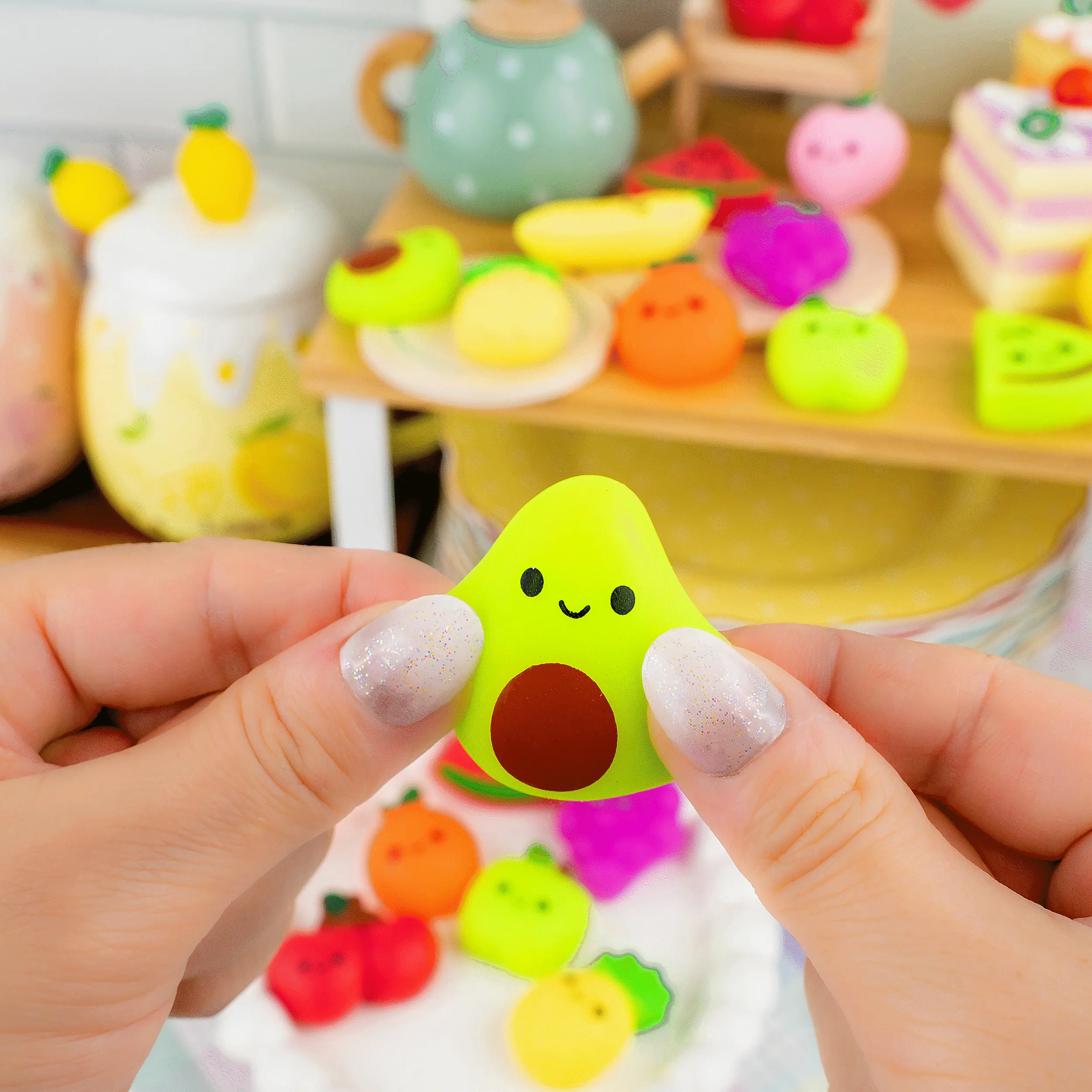 Kawaii Slime Company Fruit Mochi Squishy Toys 4 Kawaii Slime Company Fruit Mochi Squishy Toys