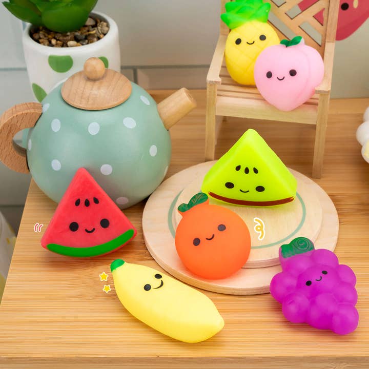 Kawaii Slime Company Fruit Mochi Squishy Toys 6 Kawaii Slime Company Fruit Mochi Squishy Toys