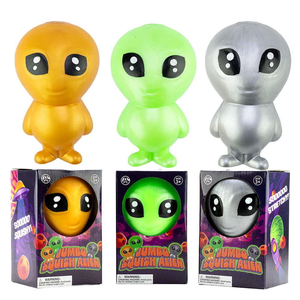 Jumbo Squishy Alien Toy 6 x 4.5 Inch Figure