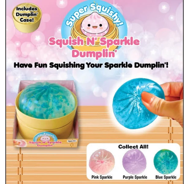 Squish N Sparkle Dumplin Sensory Toy Set 10 Squish N Sparkle Dumplin Sensory Toy Set