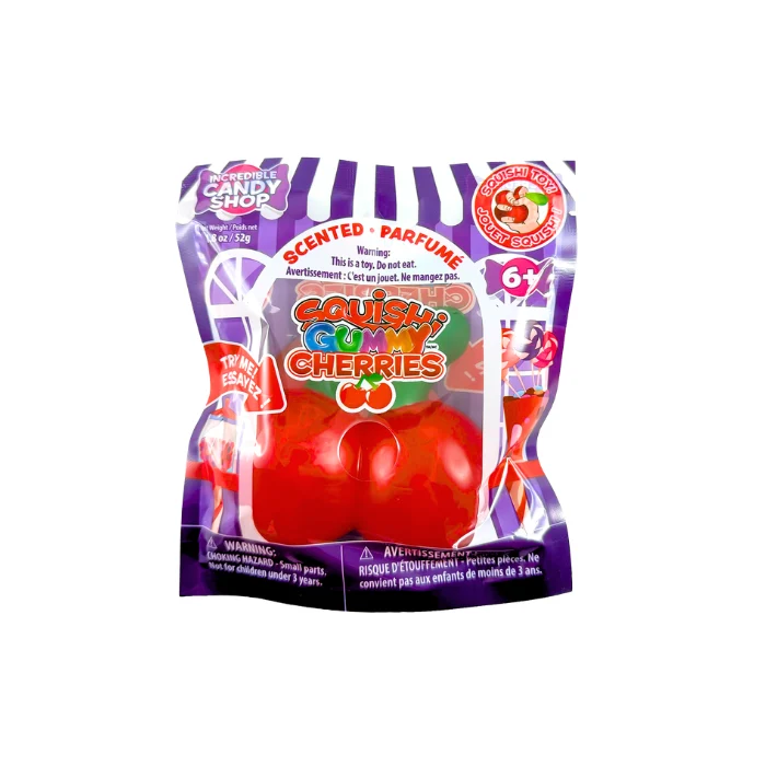Incredible Group SQUISHI GUMMY CHERRIES SCENTED Slow-Rise Sensory Toy