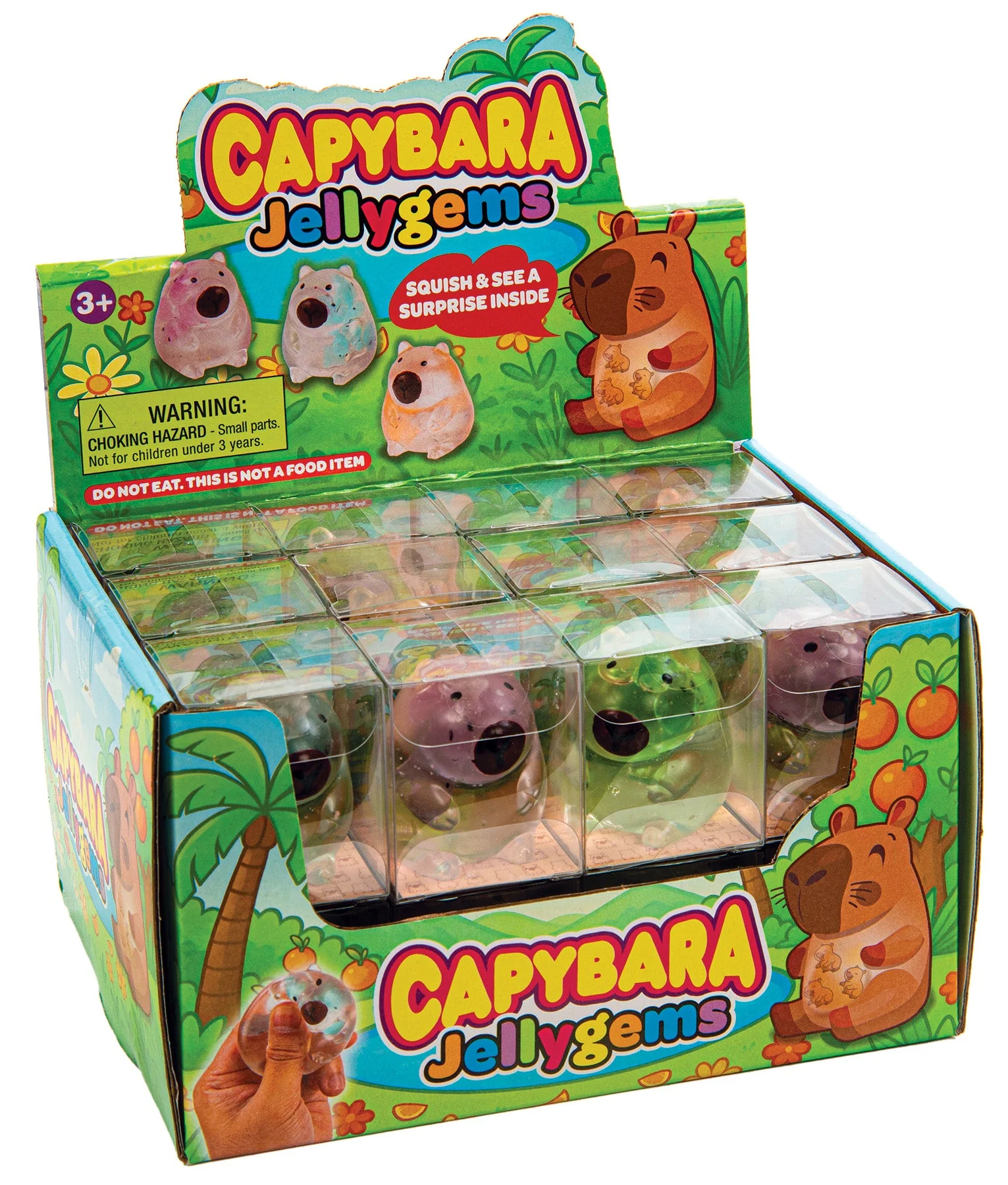Capybara Jellygems Squishy Toy 7 Capybara Jellygems Squishy Toy