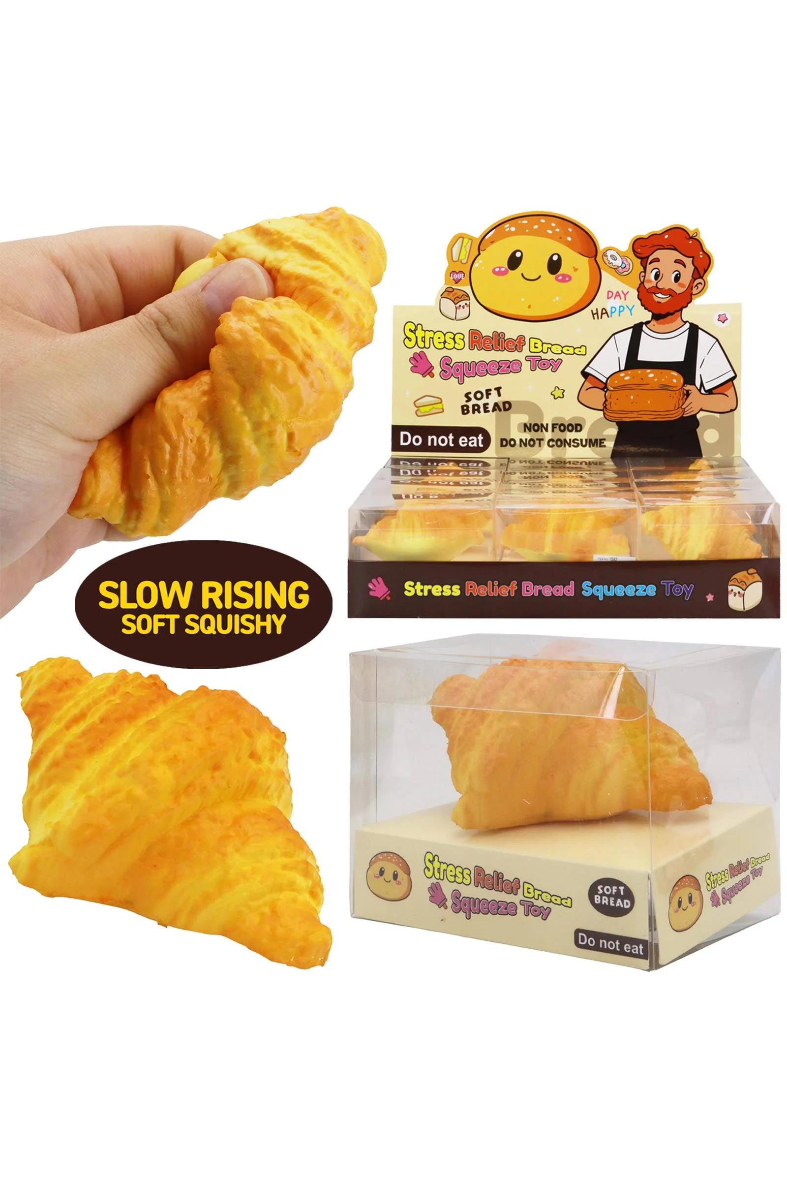 Croissant Pastry Bread Slow Rising Foam Squishy
